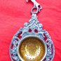 VINTAGE TEA STRAINER SILVER ALLOY ITALY HERALDIC HORSE HAND CUT