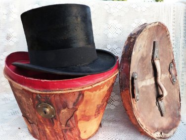 VINTAGE TOP HAT SILK APPLEGATH & SONS TORONTO HAT STORE