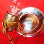 VINTAGE PERFUME BOTTLE SILVER BARREL GRAPE CASKET