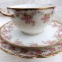 LIMOGE BRIDAL WREATH TRIO CONSOMME SOUP BOULLION DOUBLE HANDLED