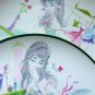 VINTAGE BALLERINA PLATE SIGNED ARTIST BOUDOIR PLATES SHABBY CHIC INTEREST