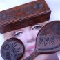 VINTAGE VANITY SET WOOD CARVED BOX