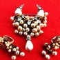 MIRIAM HASKELL JEWELRY BROOCH EARRINGS