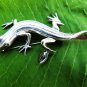 VINTAGE TAXCO SILVER BROOCH STERLING LIZARD GECCO CAMELEON