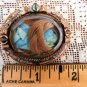 VICTORIAN MOURNING LOCKET SWIVEL MOURNING BROOCH  HAIR JEWELERY