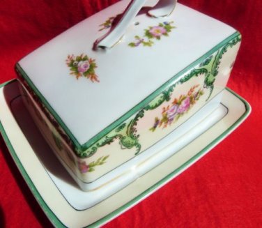 NORITAKE VINTAGE CHEESE KEEPER NORITAKE CHEESE HOLDER