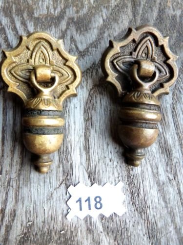 EASTLAKE DRAWER PULL BRONZE DRAWER PULL ORNATE ANTIQUE CABINET PULL