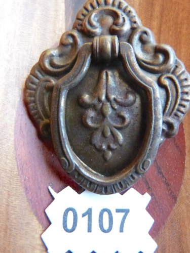 VICTORIAN DRAWER PULL SHIELD PULL DOOR HANDLE CABINET DOOR BAIL RING PULL