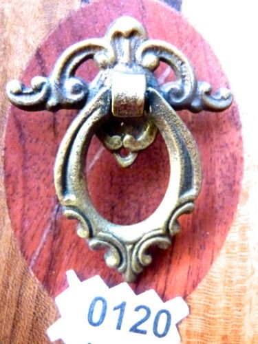 VICTORIAN DRAWER PULL VINTAGE CABINET BAIL RING PULL CAST IRON