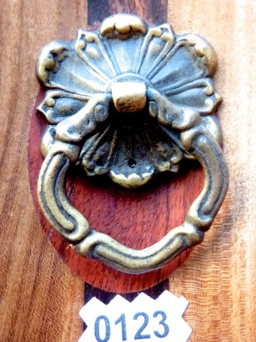 VICTORIAN DRAWER PULL VINTAGE CABINET BAIL RING PULL HEAVY BRASS