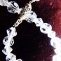 VINTAGE CRYSTAL NECKLACE SWAROVSKI ROCK CRYSTALS BEAD NECKLACE