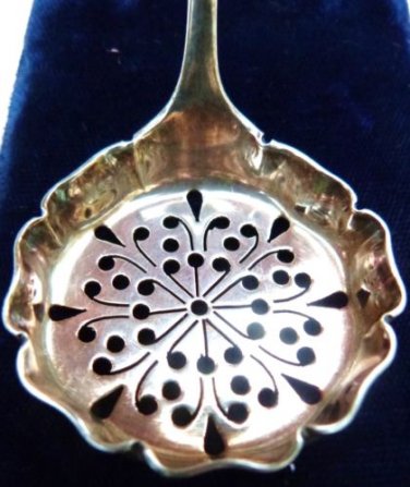 HENRY ATKINS STERLING SPOON SIFTER SUGAR SPOON