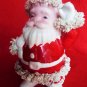 VINTAGE CHRISTMAS SANTA CLAUS PLANTER SPAGHETTI PORCELAIN