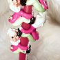 VINTAGE CHRISTMAS PIXIE SANTA ELVES 4 PC CANDLE HOLDERS JAPAN