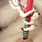 VINTAGE CHRISTMAS JAPAN DEVIL PIXIE CANDLE HOLDERS 2PCS XMAS DECORATION