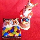 VINTAGE ROYAL DOULTON CHRISTMAS SANTA BUNNYKINS DB17 BUNNYKINS SLEEPY TIME DB15