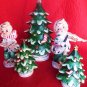VINTAGE CHRISTMAS SALT PEPPER CHRISTMAS TREE 5PC LOT