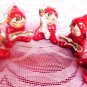 ANTIQUE CHRISTMAS ANGELS PIXIE 5PC JAPAN NAPCO INTEREST VINTAGE CHRISTMAS DECOR