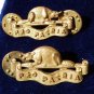 VINTAGE RCF COLLAR BADGES CANADIAN REGIMENT PRO PATRIA BEAVER MEDAL ARMY 2XX