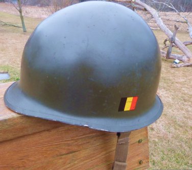 WWII POSTWAR US HELMET BELGIUM
