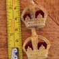 KINGS CROWN RANK PIN BADGE