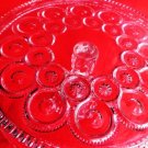 EAPG GLASS SALVER AMERICAN FLINT GLASS MOON STAR VINTAGE WEDDING