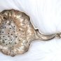 SILVER TEA STRAINER REPOUSSE NOUVEAU STERLING TEA STRAINER LILY