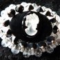 VINTAGE CAMEO BROOCH VINTAGE  MOURNING BROOCH MOURNING PIN