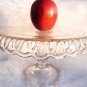 VINTAGE CAKE STAND OLD COLONY LACE HOCKING GLASS CAKE SALVER EAPG GLASS