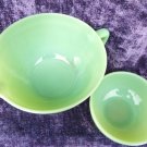 JADEITE FIRE KING MIXING BOWL ANCHOR HOCKING 2PIECES