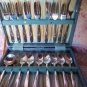 SHEFFIELD FISH SET ANGORA SILVER PLATE VINTAGE FRUIT DESSERT SET 18PC