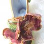 VICTORIAN SHOE ORNATE APPLIED ORCHID