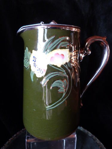VINTAGE MAPLE SYRUP JUG BURSLEM ALBANY & HARVEY PITCHER CARAFE 1903