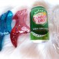 BUTTONS BOWS PINK DEPRESSION GLASS SHOE FENTON BLUE GLASS SHOES