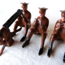 LEAD SOLDIER GUNNER WW1 BRITISH SOLDIER 4PC GUNNER MAXIM MACHINE