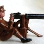 LEAD SOLDIER GUNNER WW1 BRITISH SOLDIER 4PC GUNNER MAXIM MACHINE