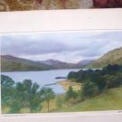 VINTAGE WATERCOLOR PAINTING LOCH LAMOND LOCH NESS