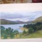 VINTAGE WATERCOLOR PAINTING LOCH LAMOND LOCH NESS