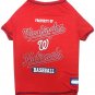 Washington Nationals Baseball Dog Shirt XSmall