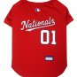 Washington Nationals Baseball Dog Jersey Large XSmall
