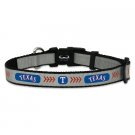 Texas Rangers Reflective Nylon Dog Collar Size Large