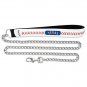 Texas Rangers Baseball Leather Chain Leash Large