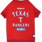 Texas Rangers Baseball Dog Shirt XSmall
