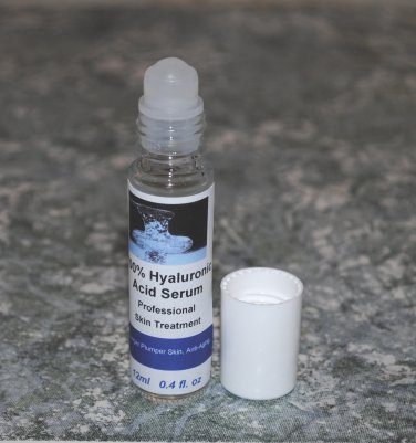 12ml glass roll-on 100% Pure Hyaluronic Acid Serum &acirc;�� Moisturizing, Skin Care, rollerball - 12ml