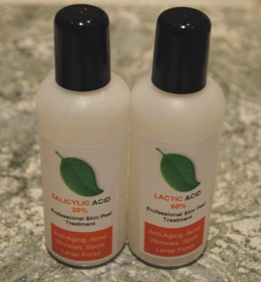 200ml Lactic Acid AHA Skin Peel 60% + 20% Salicylic Acid BHA &acirc;��Acne - 200ml