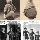 4 x Vintage Knitting Patterns on CD – Peter Rabbit, Jemima Duck, WW2, Beatrix Potter