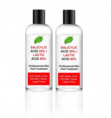 200ml Salicylic Acid 20% / Lactic Acid 60% Combination Skin Peel BHA/AHA &acirc;�� 200ml
