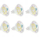 6 Pack AC DC 12V-24V 3.75W Cool White 15 SMD Cluster LED Light Bulb MR16 GU5.3 BI Pin Lamp