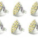 6 Pack AC DC 12V-24V 5.25W 21x 5050 Cluster LED Light Bulb Warm White MR16 GU5.3 BI Pin Lamp