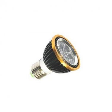 100V-250V PAR20 5W Cool White LED Bulb E26 E27 Halogen Flood Lamp Replacement Black Aluminum Casing